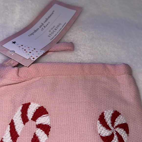 Cupcakes & cashmere Christmas gingerbread man and peppermint candy cane stocking - Picture 4 of 9